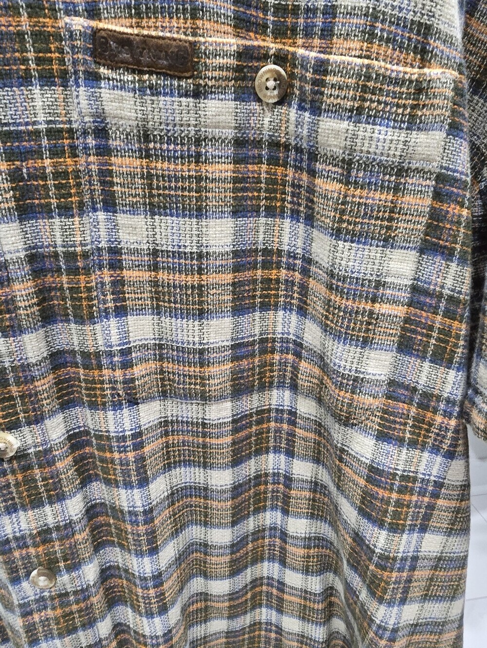 Browning Men's XXL Tall Plaid Button Front Shirt Short Sleeve Outdoor Hunting - Picture 9 of 9